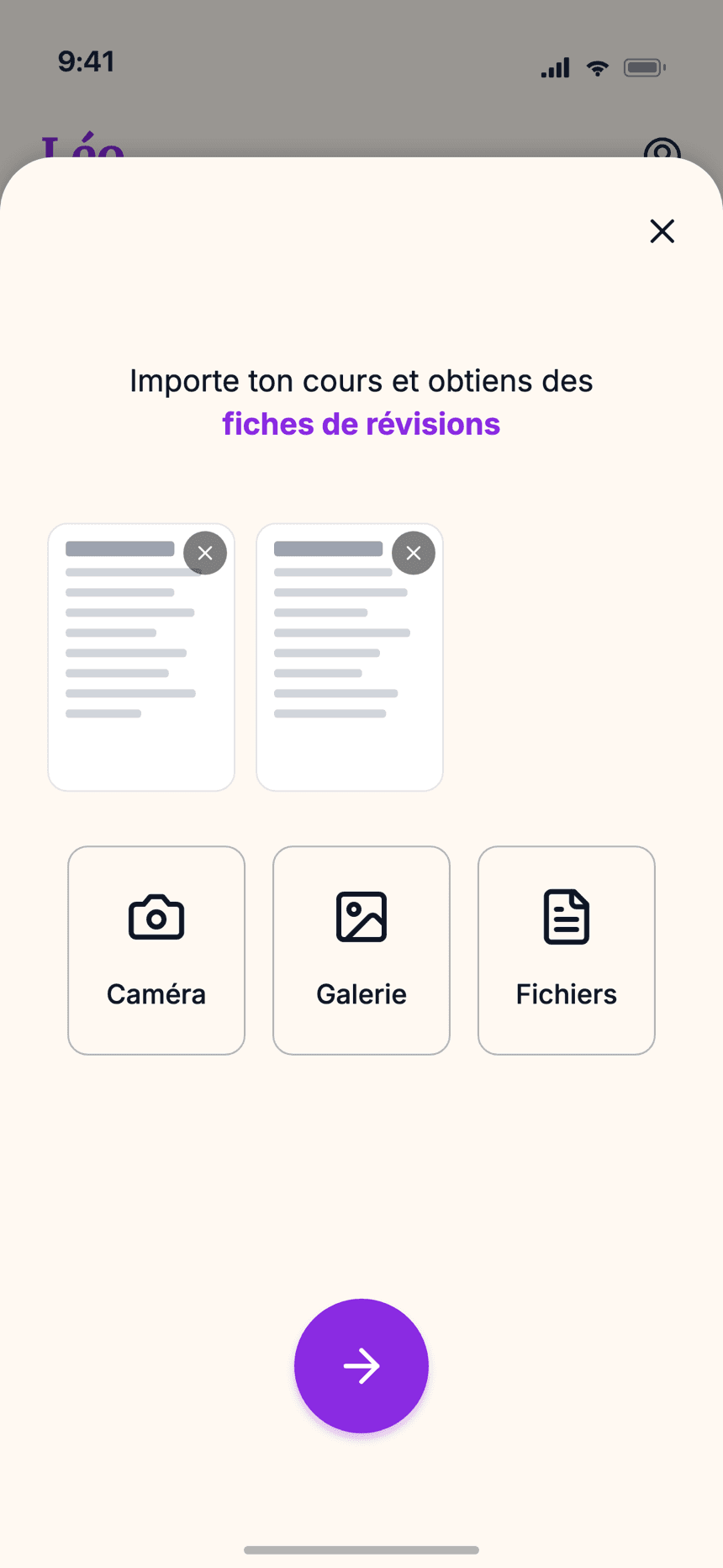 Import d’un cours dans Wizidoo — photo, galerie ou PDF